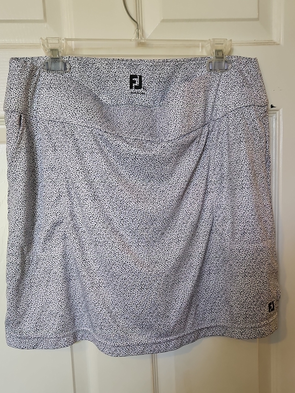 FootJoy White and Black Micro Dot Golf Skort
